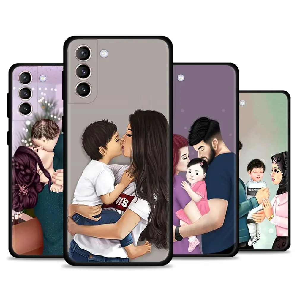 

Phone Case For Samsung Galaxy S20 S21 FE S20 S21 Ultra S20 S21 S10 S9 S8 Plus S10 Lite S7 Edge Coque Mom Dad Love family