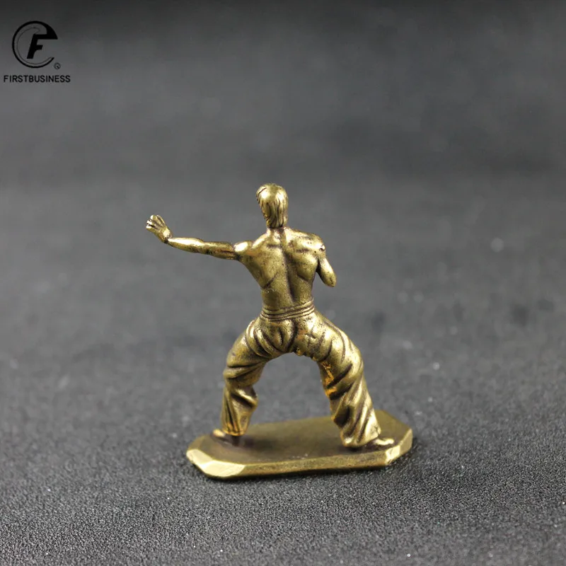Латунная медная крутая кунг фу Ограниченная серия фигурка Брюса Ли
