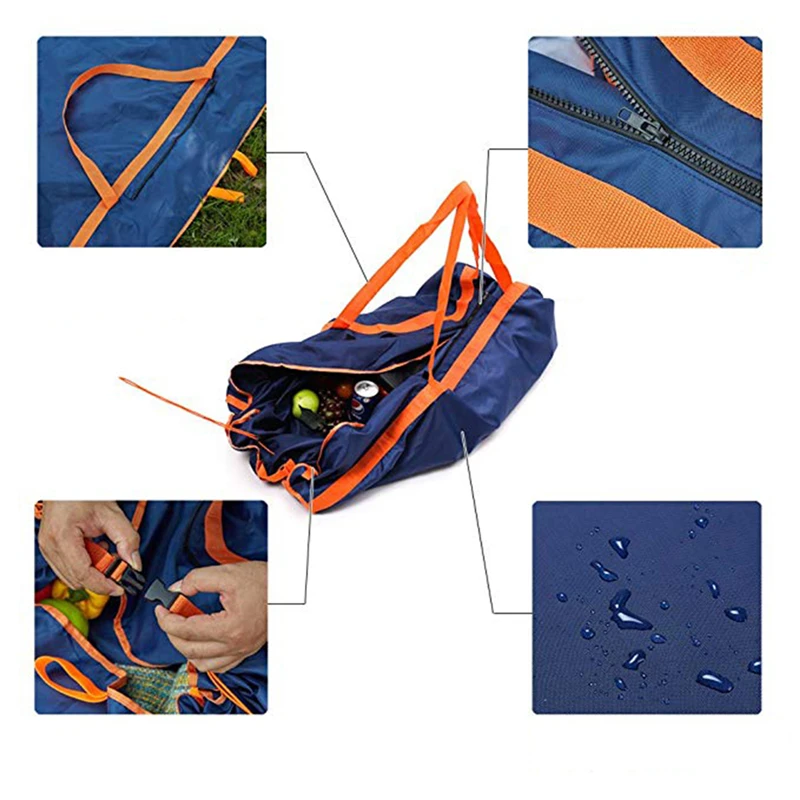 

Camping Blanket Beach Picnic Mat Multifunctional Camping Hiking Tarp Waterproof Folded Bag Lightweight Compact Outdoor Ground