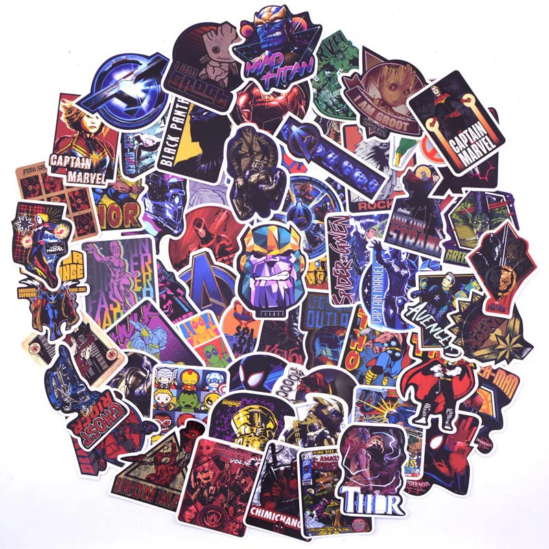 100 шт. Новый супер герой стикер s для на ноутбук телефон чемодан дорожный