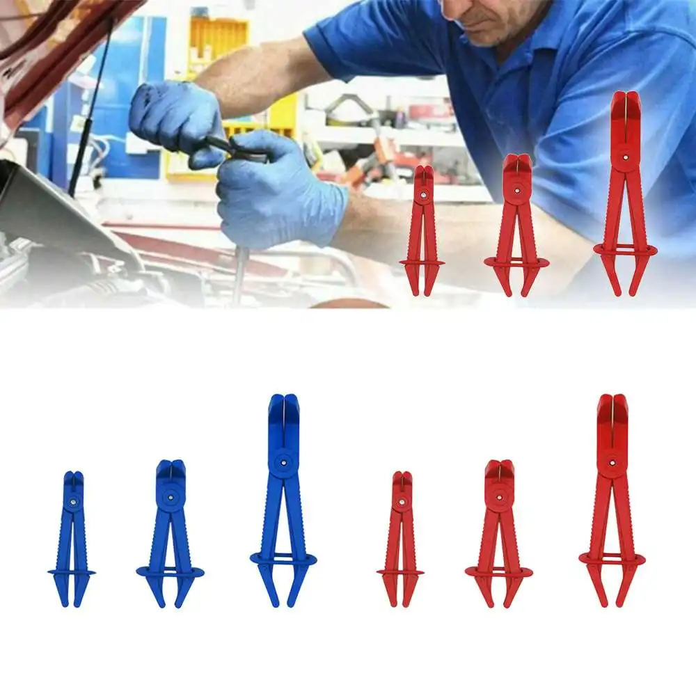 3 шт./компл. синий/красный портативный пластиковый зажим для шланга инструмент