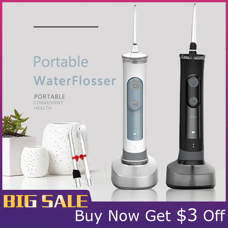 Беспроводной Оральный ирригатор переносная зубная Вода Flosser Ho использование удержания и Путешествия Использование струи воды зуб pick 1400 Puls/Min 4 режима