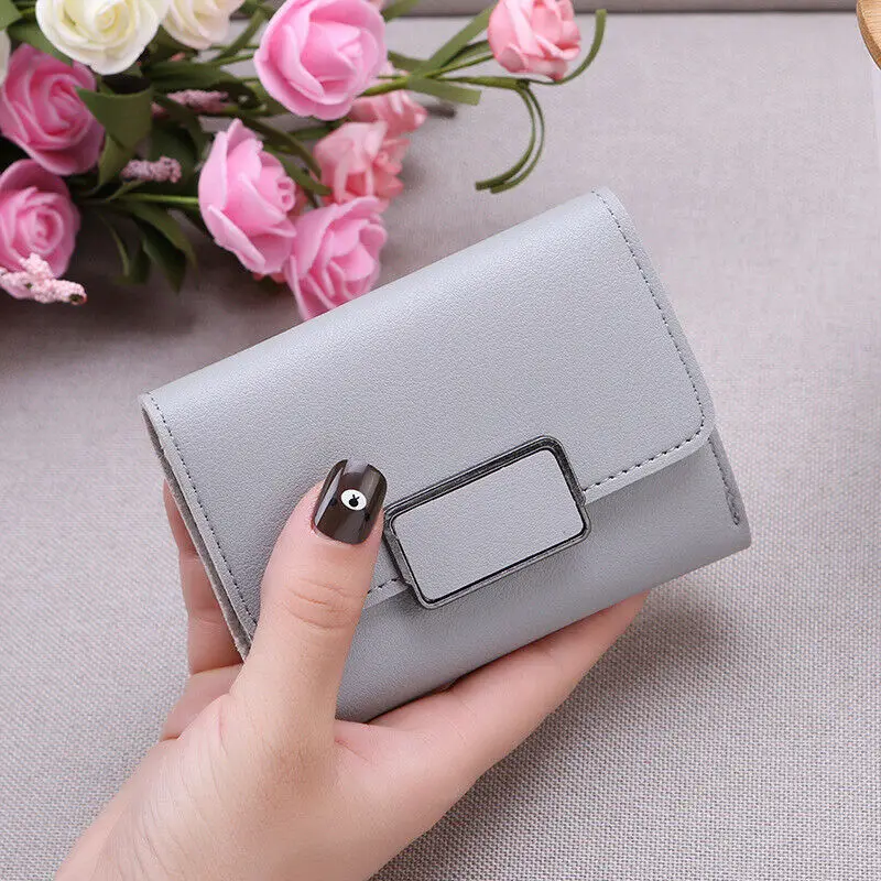 Короткий кошелек для женщин из искусственной кожи милый маленький Дамский