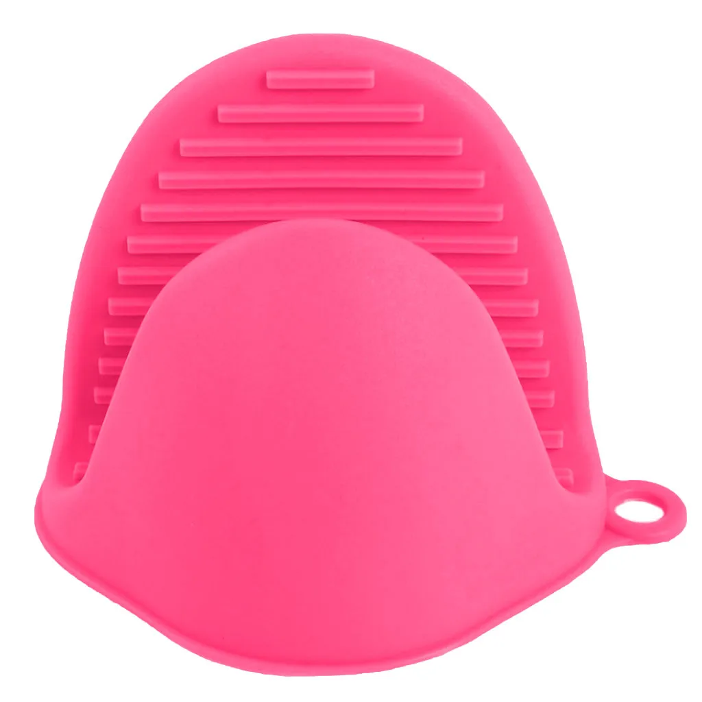 Kitchen Heat Insulation Gloves Silicone Hand Clip Anti-slip Pot Bowel Holder Pads Thickening Baking Oven | Дом и сад