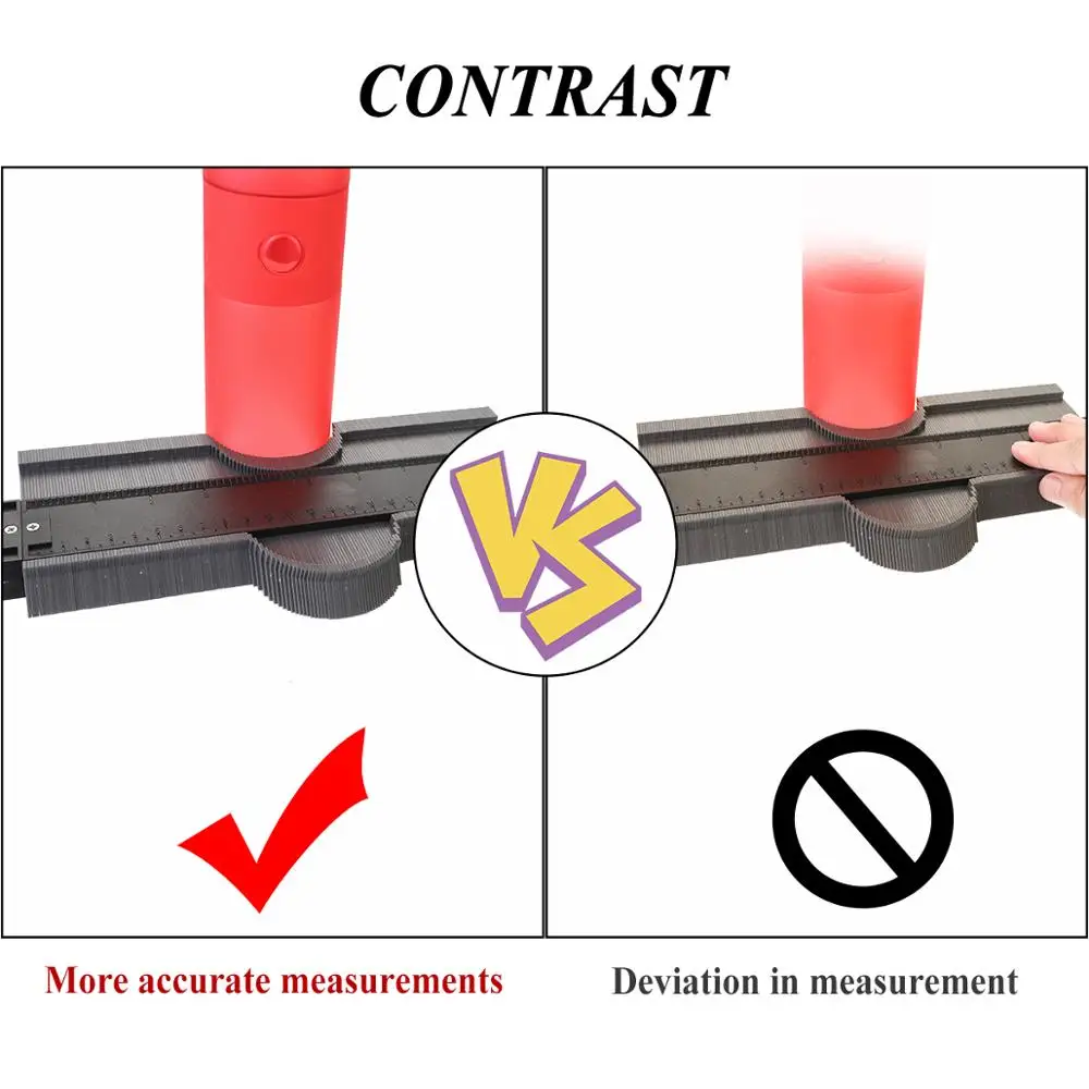 12/25/50 см манометр для контура профиля ламината дублирования краев деревянная