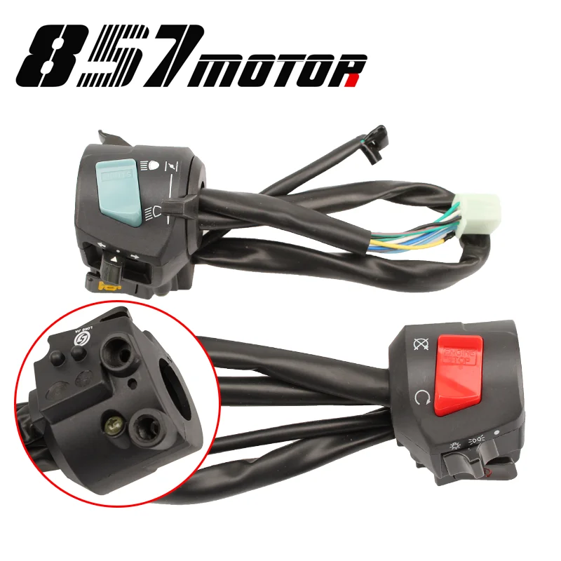 Фара с двойным отверстием левый и правый сигнал поворота звуковой кнопка запуска