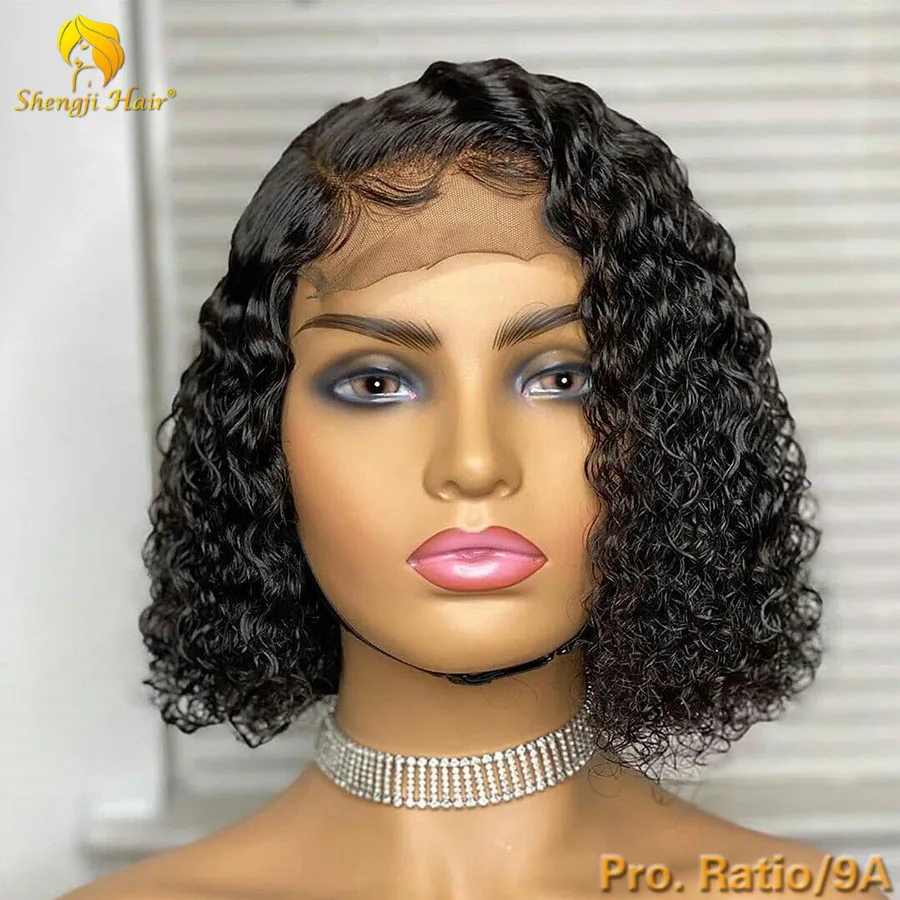 

Lace Front Human Hair Wigs Curly Lace Front Wig 13x6 Brazilian Fake Scalp Wig Pre Plucked With Baby Hair Remy Hair SHENGJI HAIR