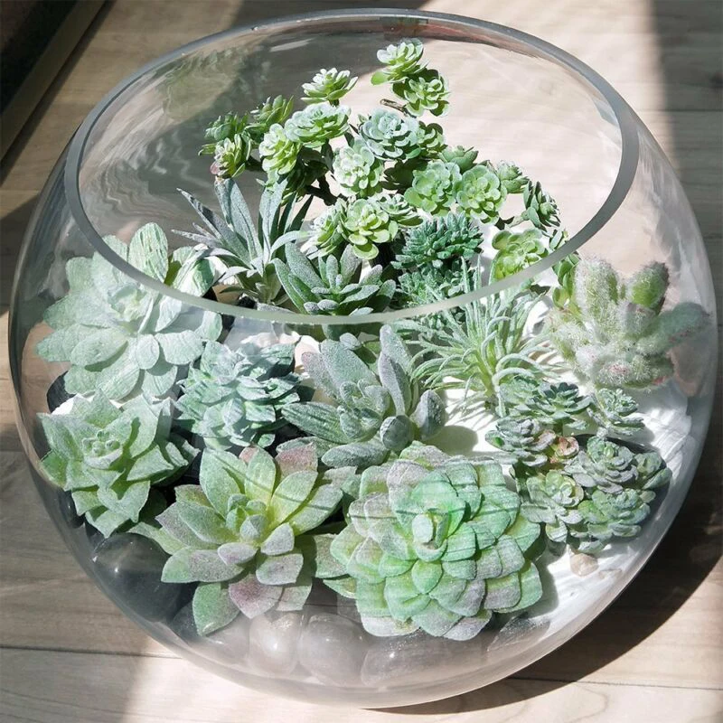 11 шт. мини видов искусственных суккулентов семейные искусственные цветы