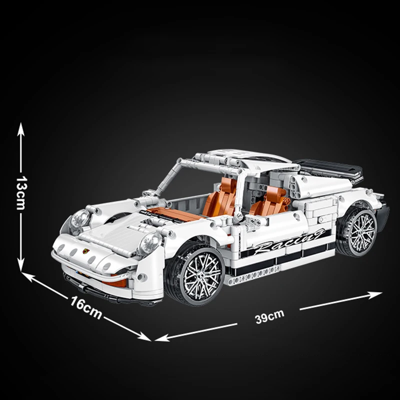 

New High-Tech Super Sport Car Porsched 1970 Model Bricks MOC Classic Retro Racing Vehicle Building Blocks Toys for Kids Gifts