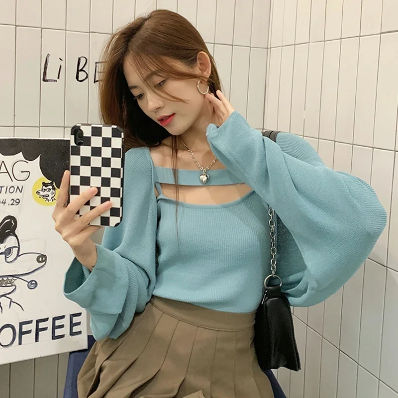 Вязаный кардиган женская одежда тонкая шаль на весну и осень новинка 2021 свитер