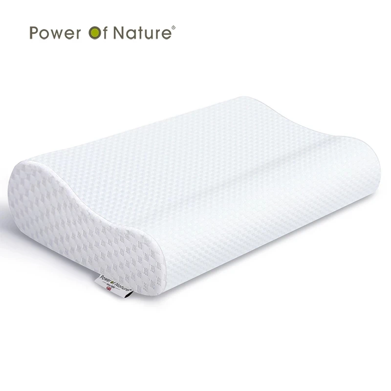 

PON Wavy Memory Foam Sleeping Pillow Slow Rebound Orthopedic Pillow Maternity Pillow Bedding for Neck Pain Sleeping 60*35CM