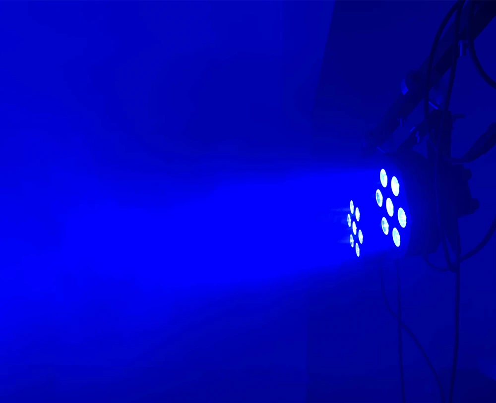 CREE RGBW 4в1 7x12 Вт led par DMX сценические огни бизнес Led плоский Par высокомощный свет с
