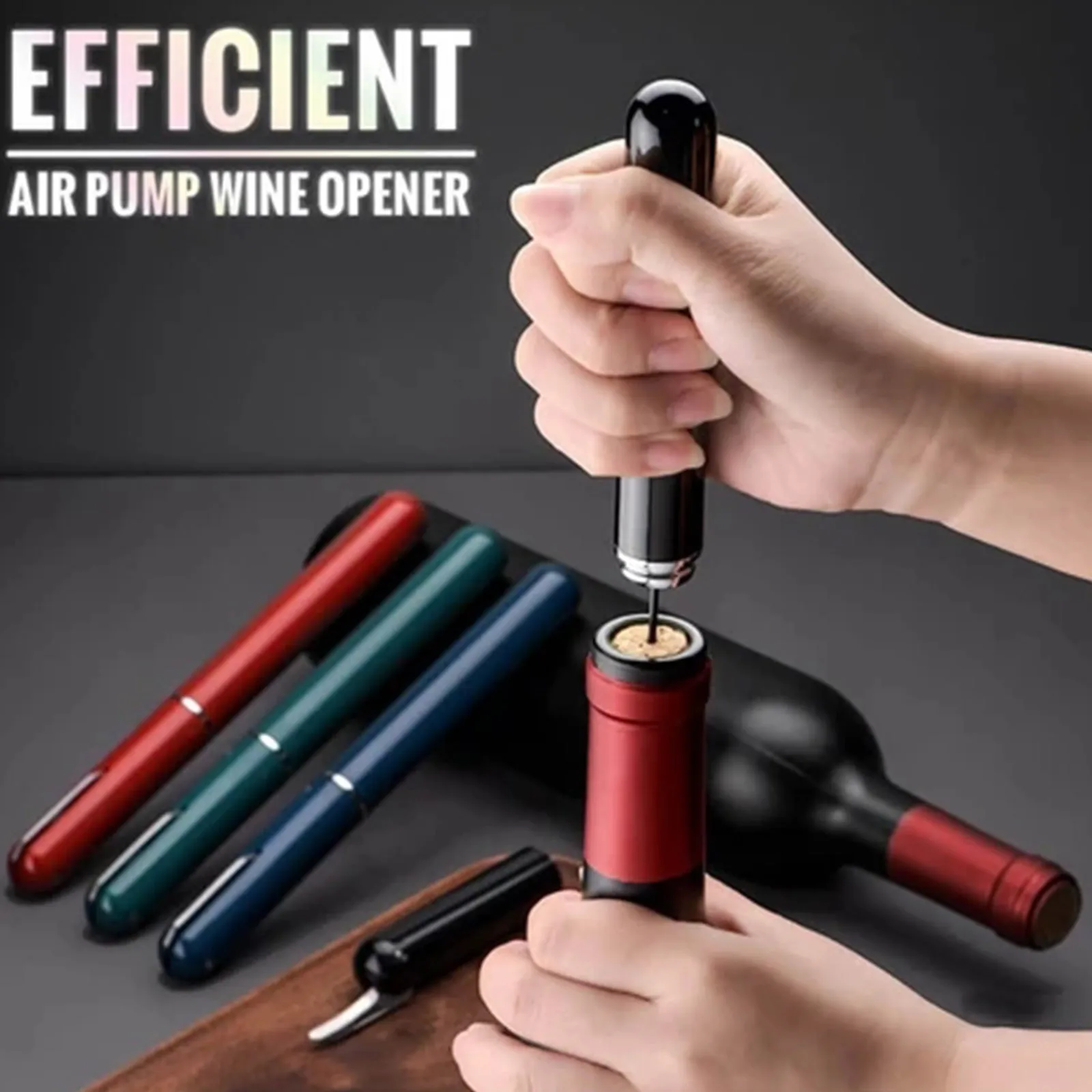

1 шт. портативный штопор-новейший дизайн штопор для вина штопор булавка для вина удалитель пробки воздушный насос с резаком