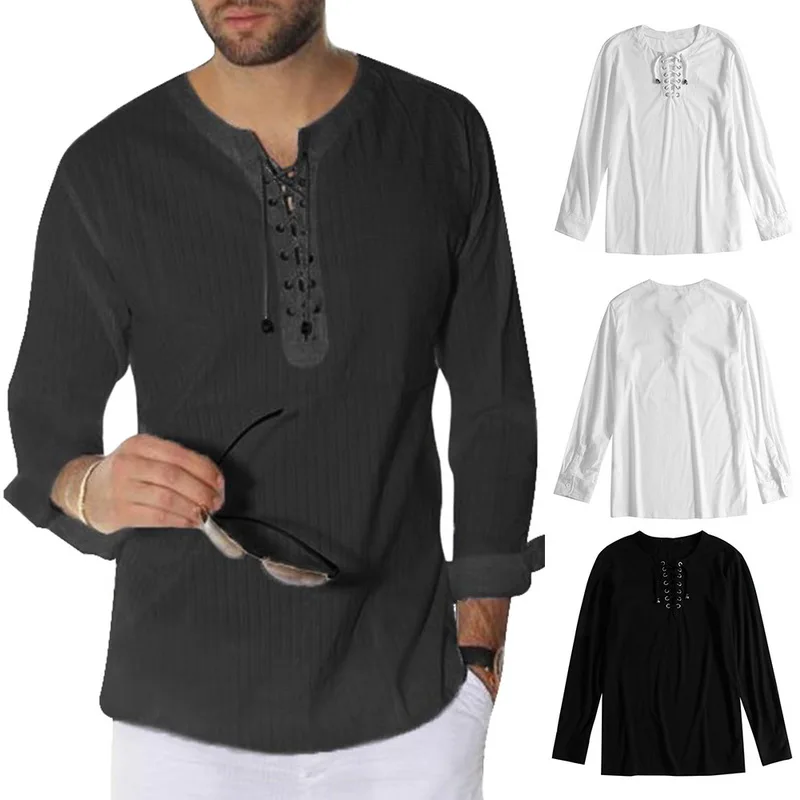 Aisputent Мужская Повседневная модная кружевная длинная легкая винтажная