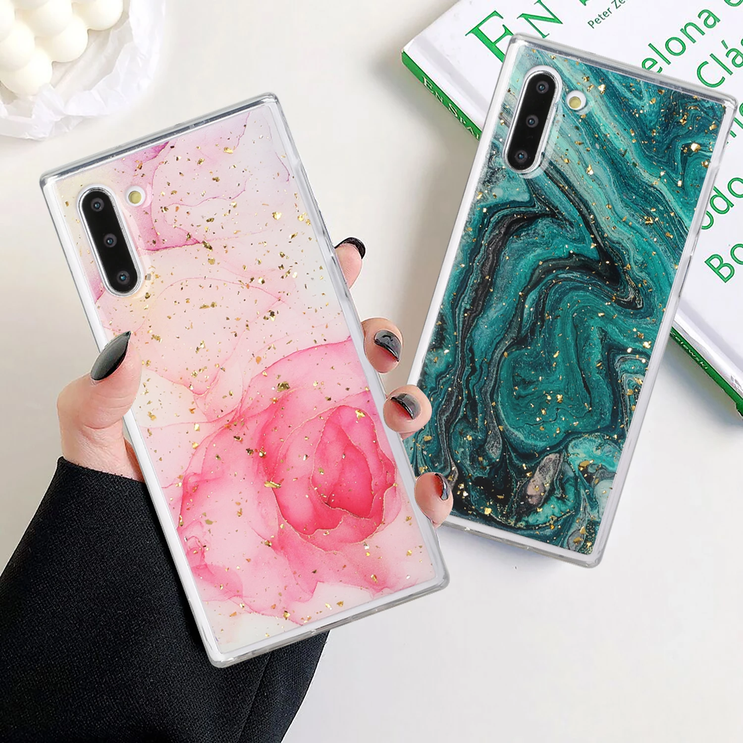 

Fashion Marble Shockproof Phone Case For Samsung Galaxy Note 10 A20 S10 A30 A30S S10E F62 A50 A40 A50S A70 Plus Protection Cover