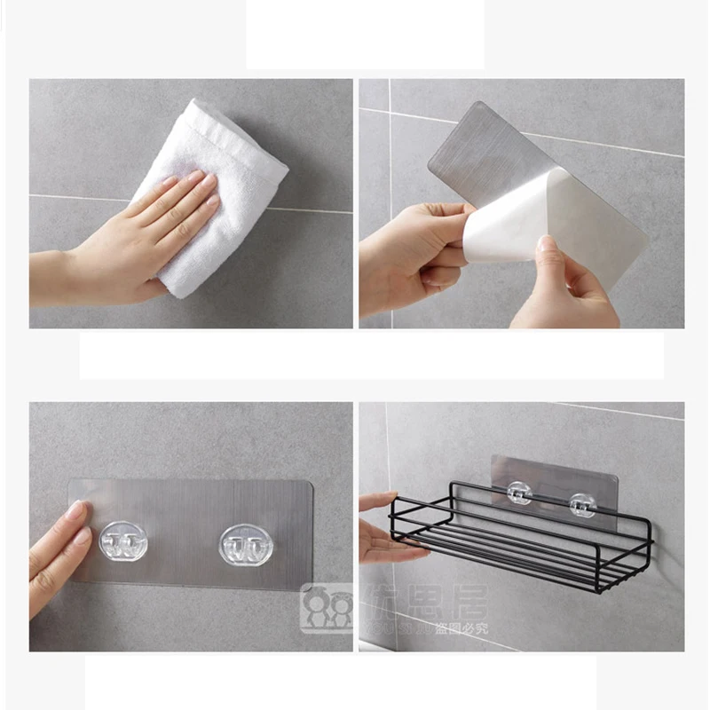 Настенные полки из нержавеющей стали для ванной комнаты подвесная корзина душа