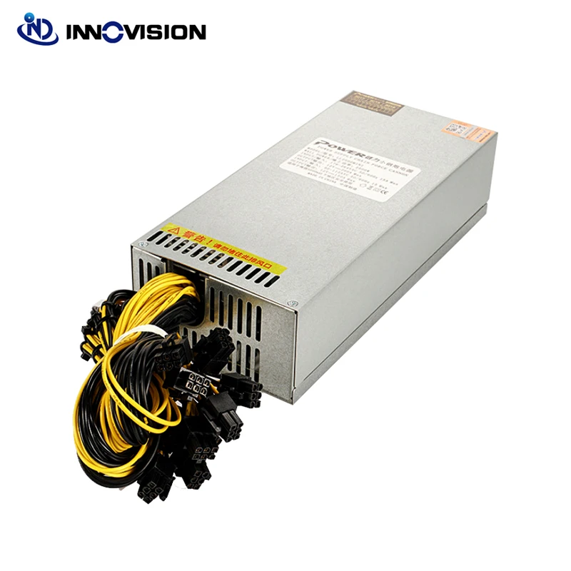 Высокоэффективный блок питания 2500 Вт 2400 высокомощный для gpu сервера кабель 10x6