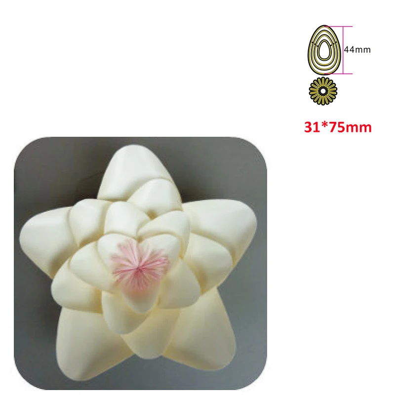 

metal cutting dies mold oval petal flowers diy Scrapbook paper craft knife mould blade punch stencils dies embossing dies