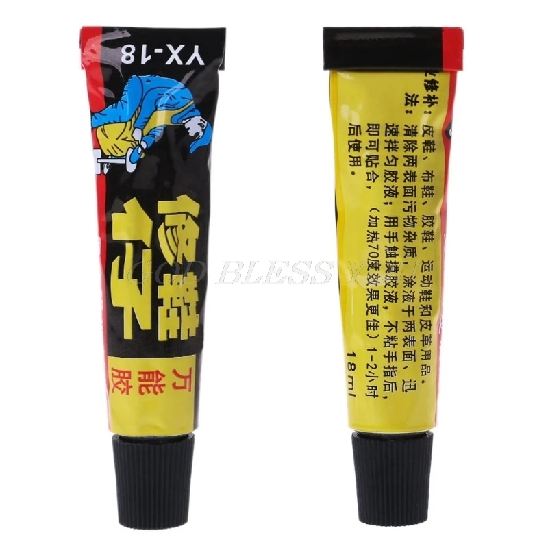 Супер клей для ремонта обуви 18 мл кожаная резина холщовая трубка сильный Прямая