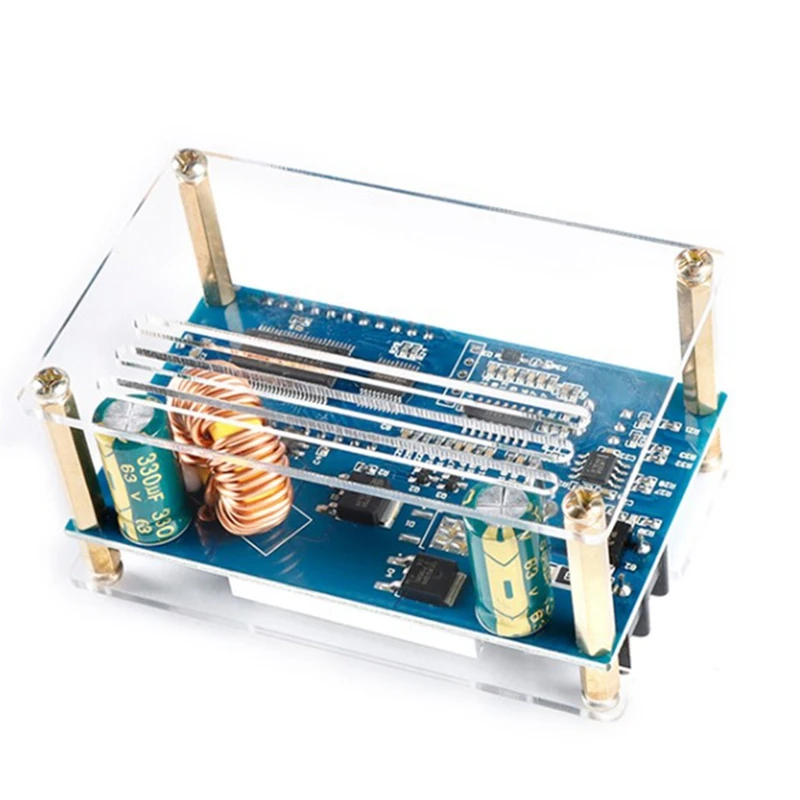 hot dc dc 9 45v to 10 50v 5a step up power supply module adjustable boost adapter cvcc converter lcd display with case free global shipping