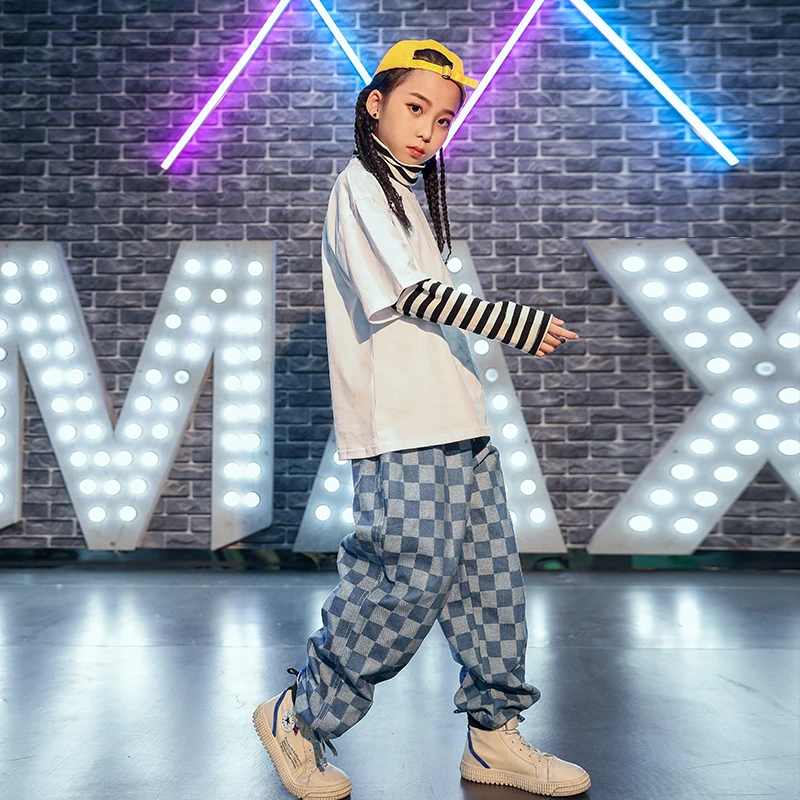 Одежда для джазовых танцев девочек Детский костюм уличных наряд выступлений в