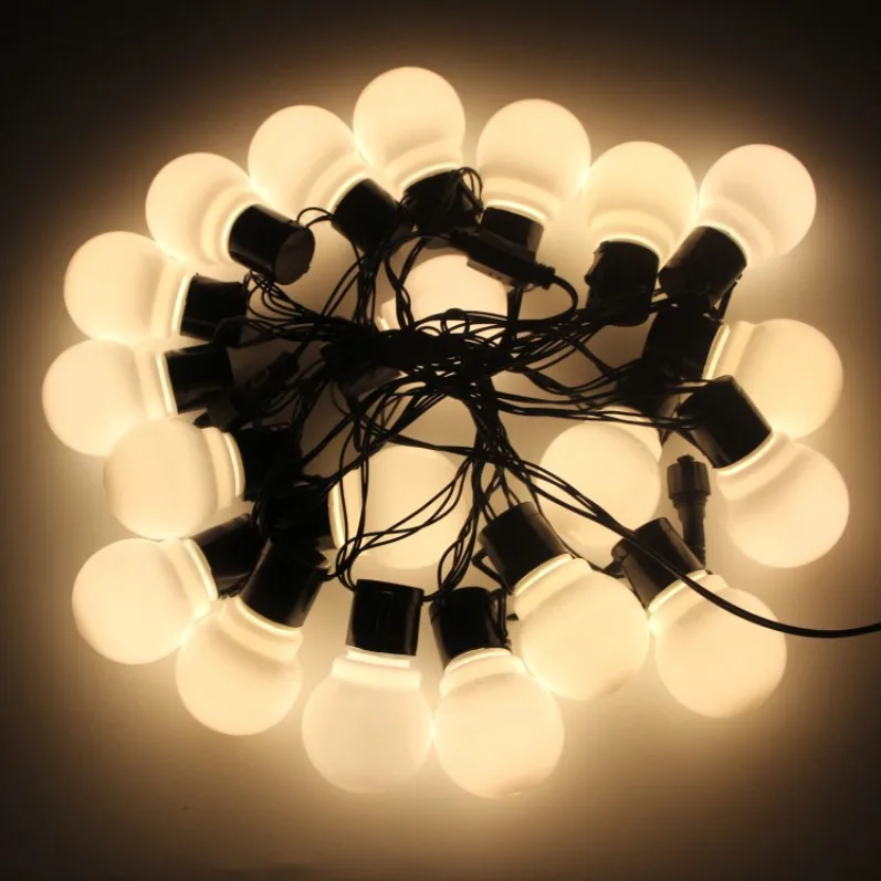 

6m/11m Globe Fairy Light String Christmas Garland Street Wedding Bulb Solar Lamp Outdoor For Party Holiday Garden Patio