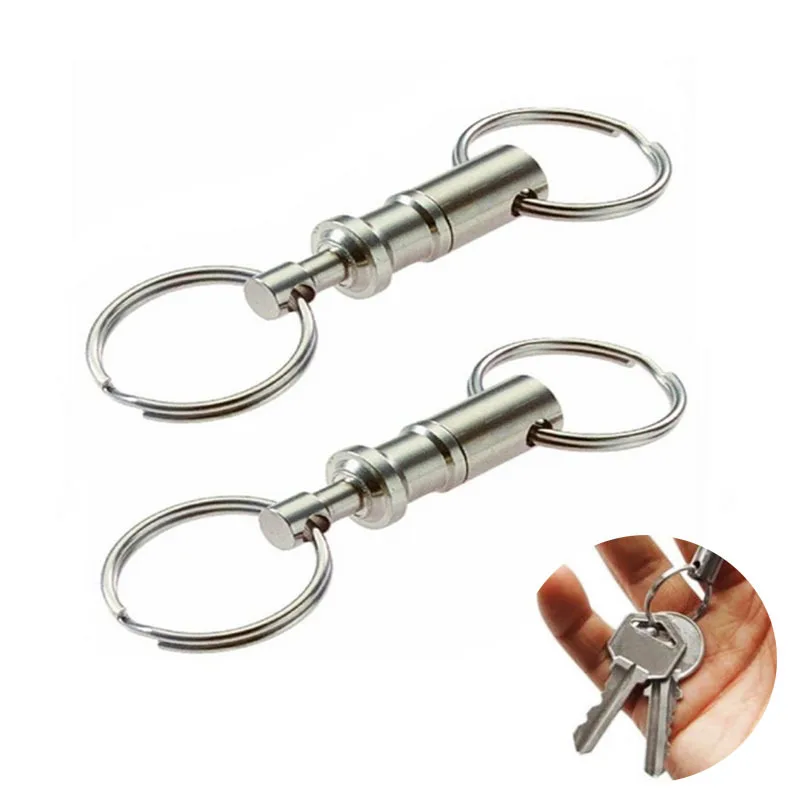 Брелки съемные растягивающиеся кольца для ключей быстросъемные брелки двойные