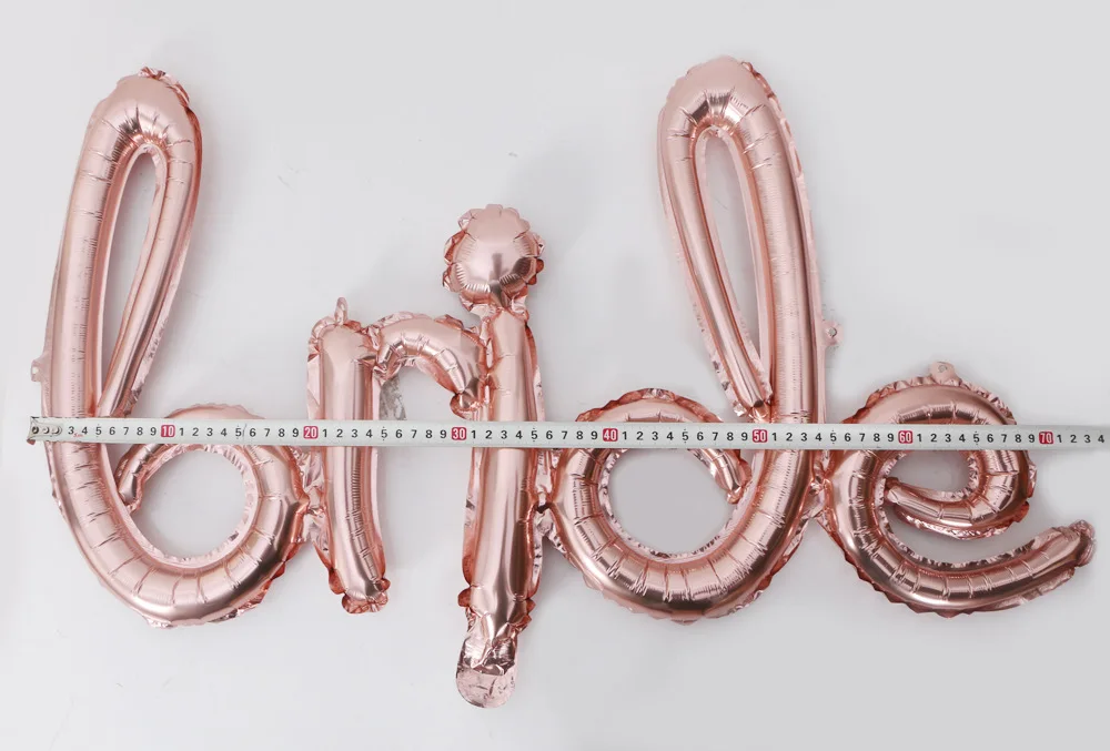 Цельный набор воздушных шаров с надписью Bride to Be из розового золота | Дом и сад