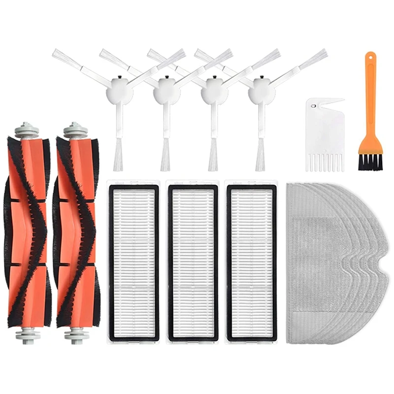 

Сменная основная боковая щетка, фильтр НЕРА, тряпка для швабры, тряпка для Mijia 1C, подметание, кожа