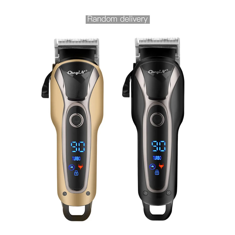 

Rechargeable Hair Clipper Golden Electric Clipper Professional Hair Trimmer for Men Beard Electric Cutter Hair Cutting Machine