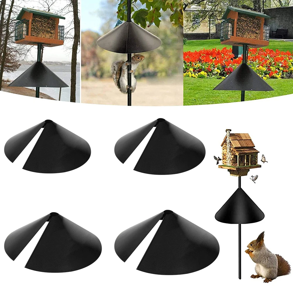 

12/14/16/18-inch Squirrel Baffle For Poles Squirrel Partition Foldable Squirrel Bezel Cover Garden Outdoor Animal Kawaii Cages