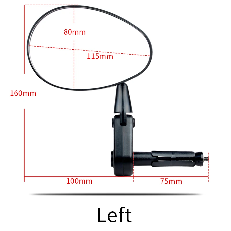 EasyDo Bicycle Handlebar Rear View Mirror 360 Rotate Adjustable Back Sight Reflector 17-24.5MM Anti-fall MTB Cycling Accessories