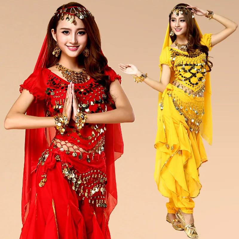 

New Belly Dance Costume practice national performance Indian dance performance rotating pants spring and summer suit