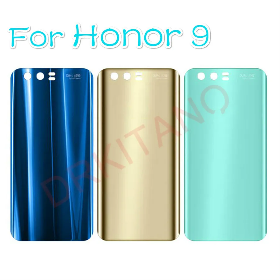 Для huawei Honor 9 Задняя стеклянная крышка батареи задняя дверь корпус чехол для huawei Honor 9 Lite Задняя стеклянная крышка панель Замена