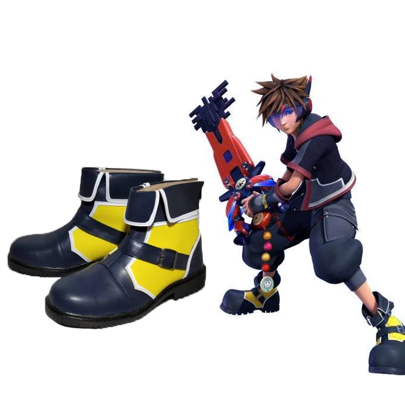 Женские и мужские Аниме-ботинки обувь для косплея Kingdom Hearts III костюмированной