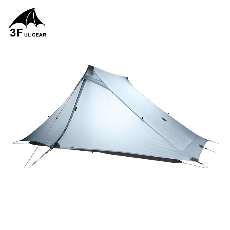 

3F Lanshan 2 Pro Just 915 Grams 2 Side 20D Silnylon LightWeight 2 Person No-See-Um 3 And 4 Season Backpacking Camping Tent