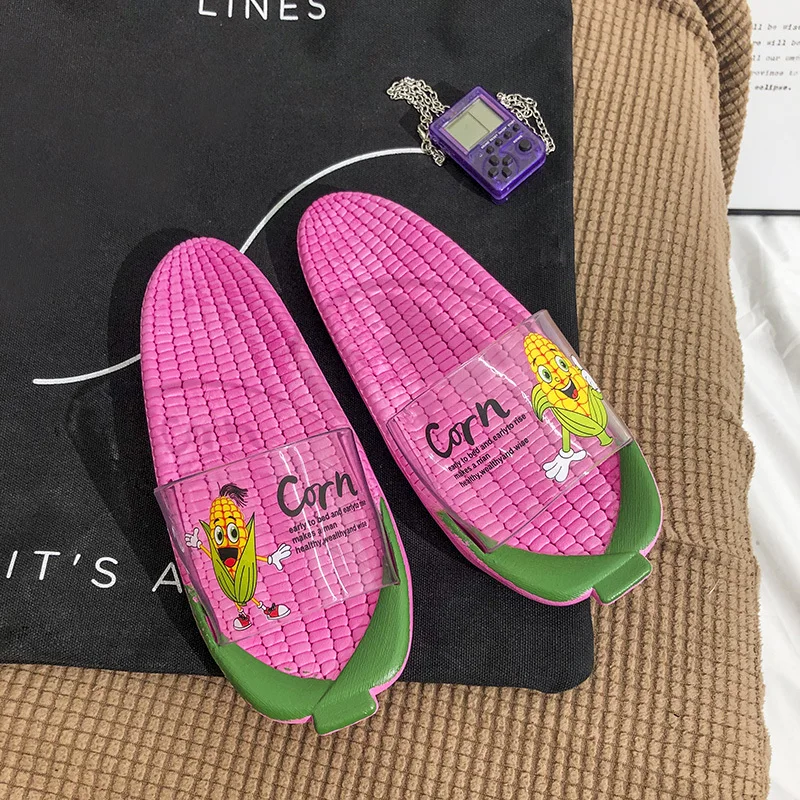 Женские нескользящие шлепанцы креативная обувь в стиле ретро с мягкой подошвой