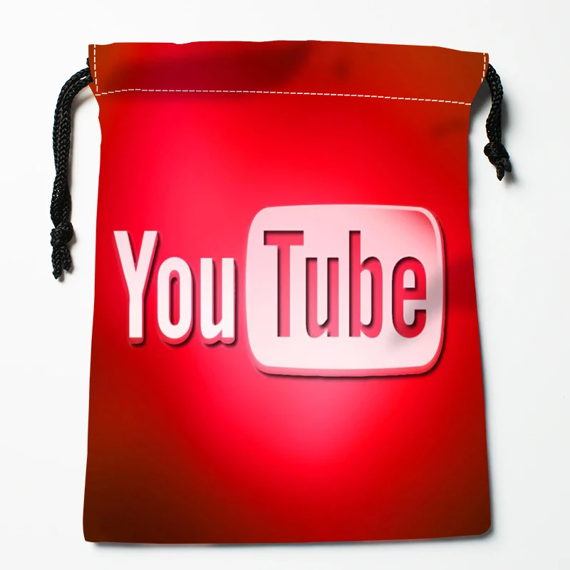 Мешки на шнурке с логотипом приложения Youtube пыленепроницаемые тканевые мешки для