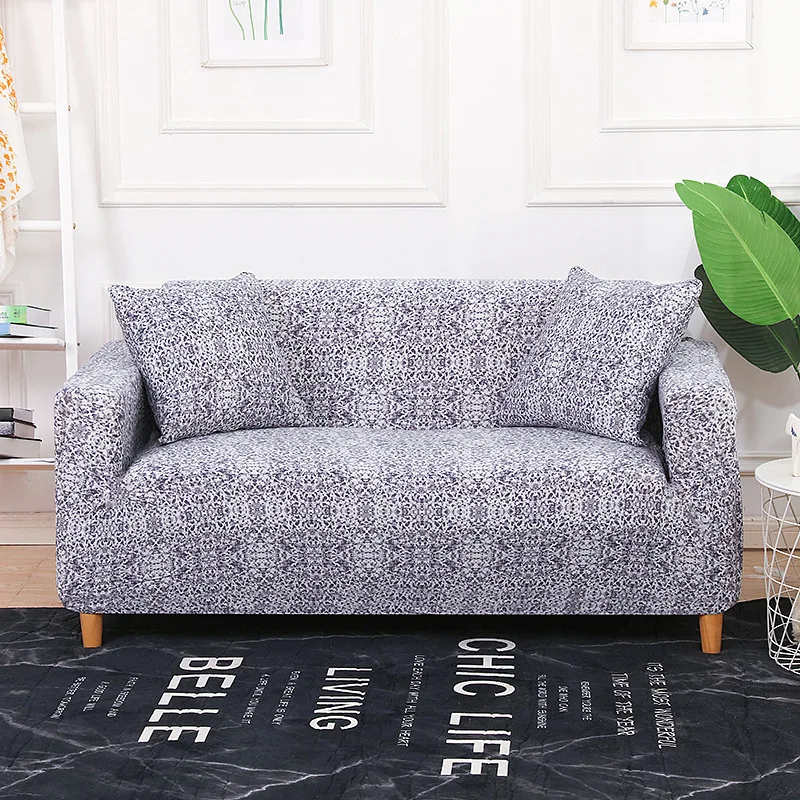 

Elastic Polyester Sofa Cover for Liveingroom Fantasy Milk Silky Stretch Fabric Fabric Protective Cover 1/2/3/4 Seat