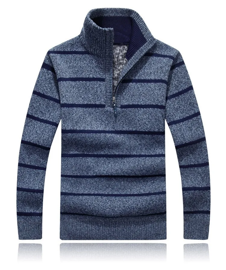 Осенняя новинка мужской полосатый свитер пуловеры мужские зимние толстые