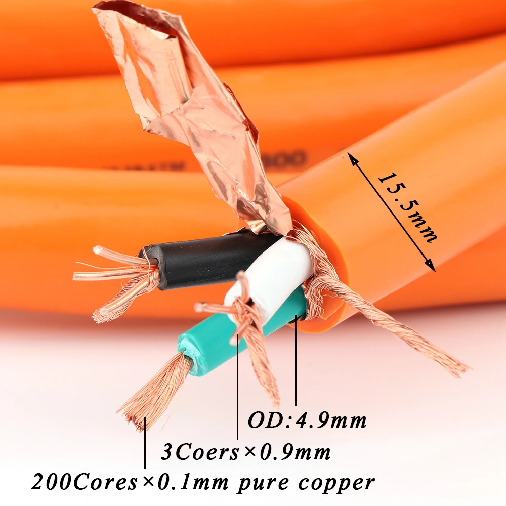 

Preffair HIFI D505 Power cable Fever Audio Power cable 5N Pure Copper for Power Amplifier DIY Mains Power Cable HIFI Reel Cable