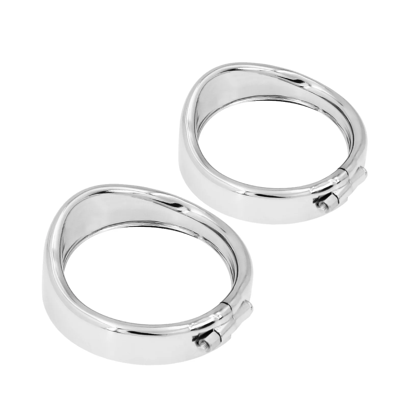 2 шт. хром козырек для мотоцикла Стиль указатель поворота отделка кольцо Harley