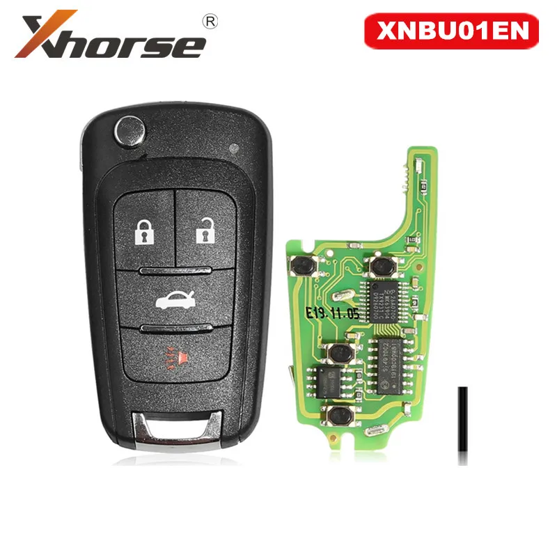 Беспроводной пульт дистанционного управления Xhorse XNBU01EN для Buick Flip 4 кнопки