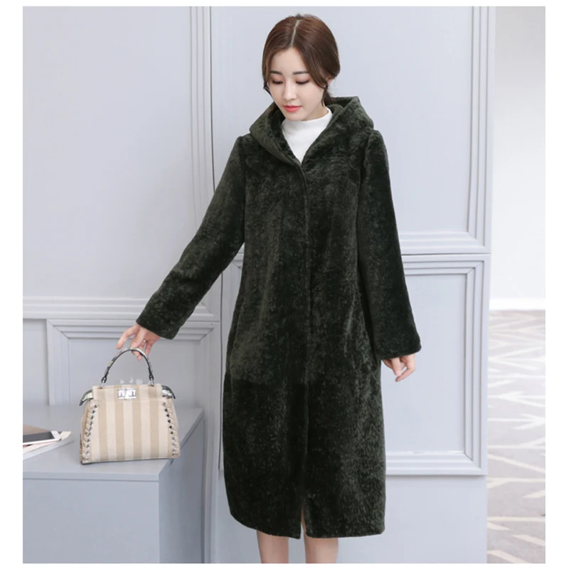 Theresa Special Price Link New Fashion Long Coats Women Hooded Artificial Fur Coat Thick Warm Winter Coat Faux Fur Outerwear
