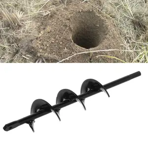 Садовый Бур 4 размера, спиральное сверло для посадки цветов, шестигранный вал, копатель, садоводство, высадка, рассада