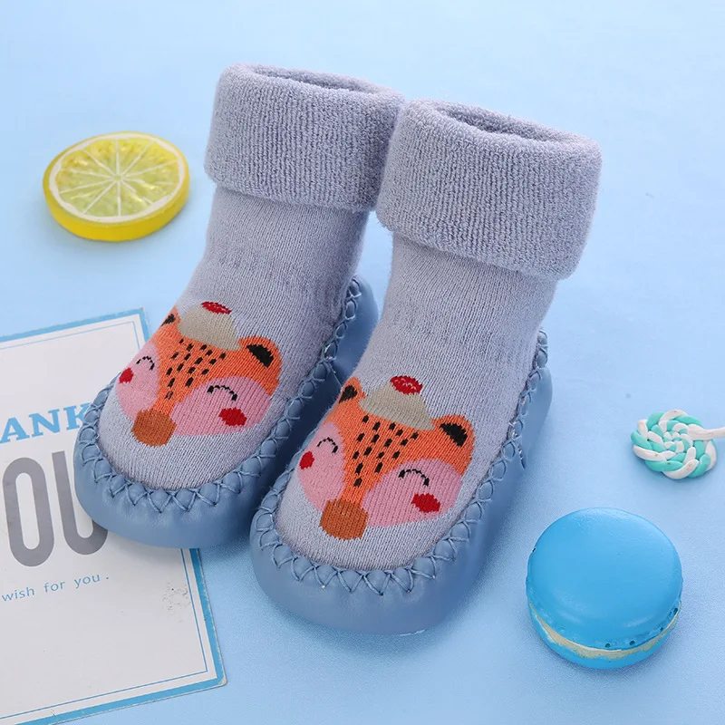 baby sock shoes with rubber soles baby socks anti slip slipper for baby girl toddlers boy socks terry warm floor socks winter