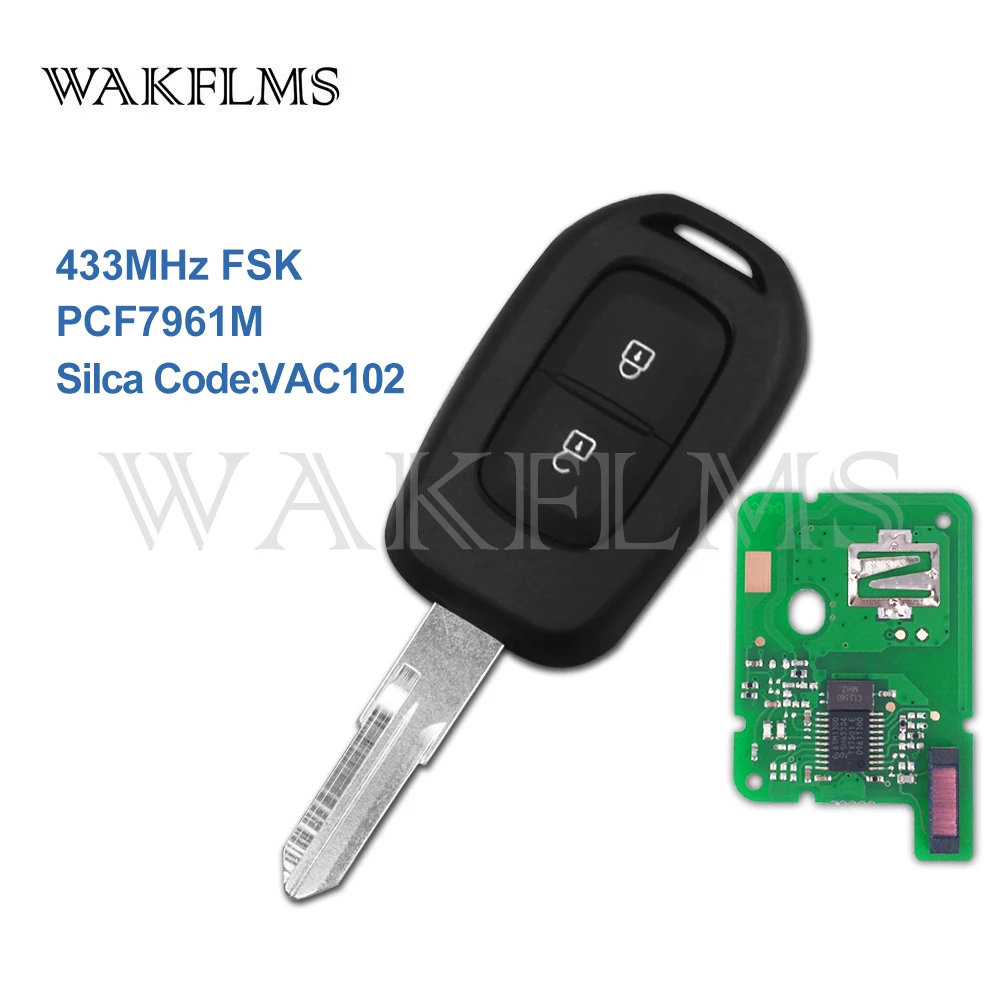 PCF7961M VAC102 дистанционный ключ брелок от машины для Renault Dacia LOGAN SANDERO LODGY DUSTER 2013 2014 2015