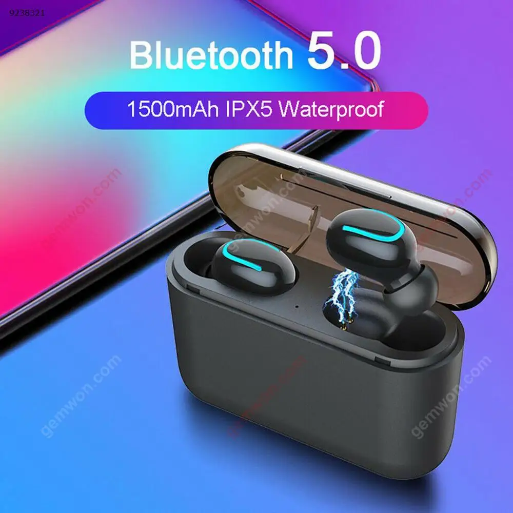 

Wireless Bluetooth ear pods headset bluetooth earphones Noise reduction waterproof sports earbuds with charging case headphones