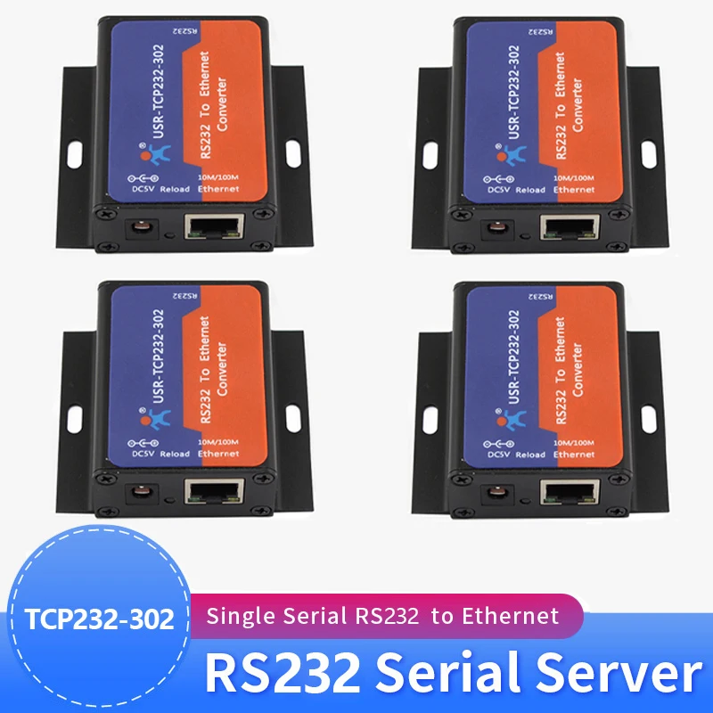 4 шт. от USR-TCP232-302 RS232 до Преобразователь Ethernet UDP TCP IP-сервер к клиентскому модулю