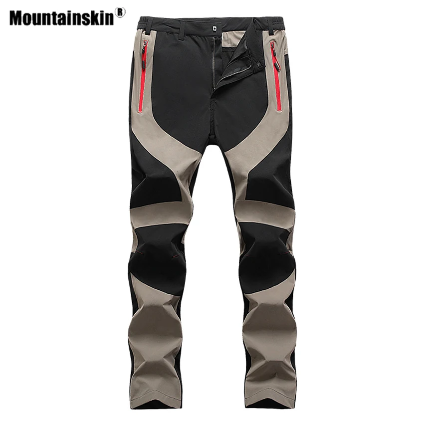 Mountainskin Для мужчин, эластичная повязка на головку с Пеший Туризм брюки для отдыха на открытом воздухе спортивные мужские ботинки для походов Кемпинг походы Рыбалка Мужские дышащие брюки VA681